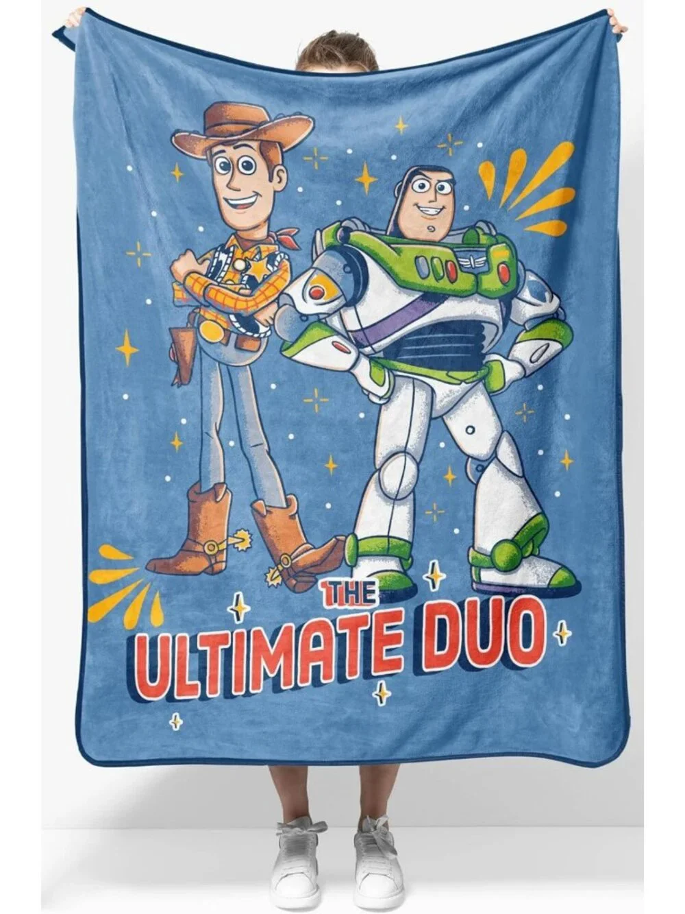Cozy Plush Throw Blanket for Kids - Soft Fleece Toy Story Décor, 40x50, Blue